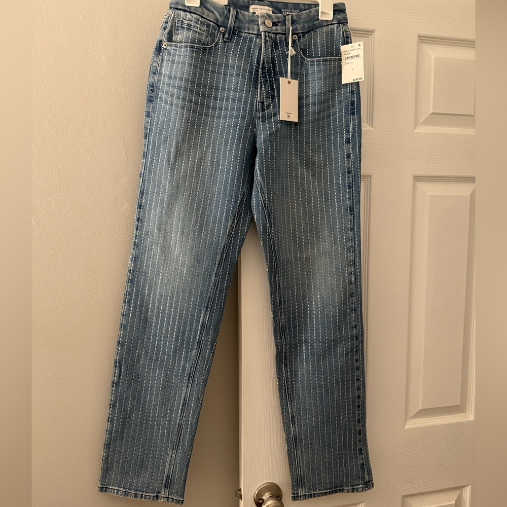 Good American - GOOD ICON DIAMOND JEANS NWT - NEVER WORN INDIGO728 - SIZE 4